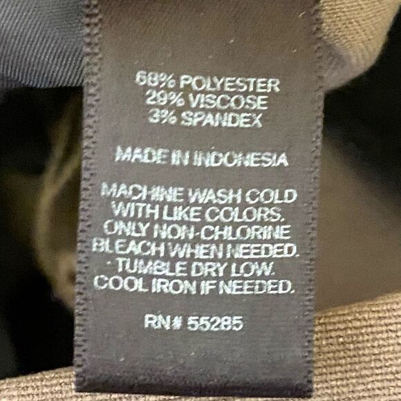 Express Columnist Khaki Dress Pants Women Size 6 Long Flattering Fit Career Wear - Picture 6 of 6